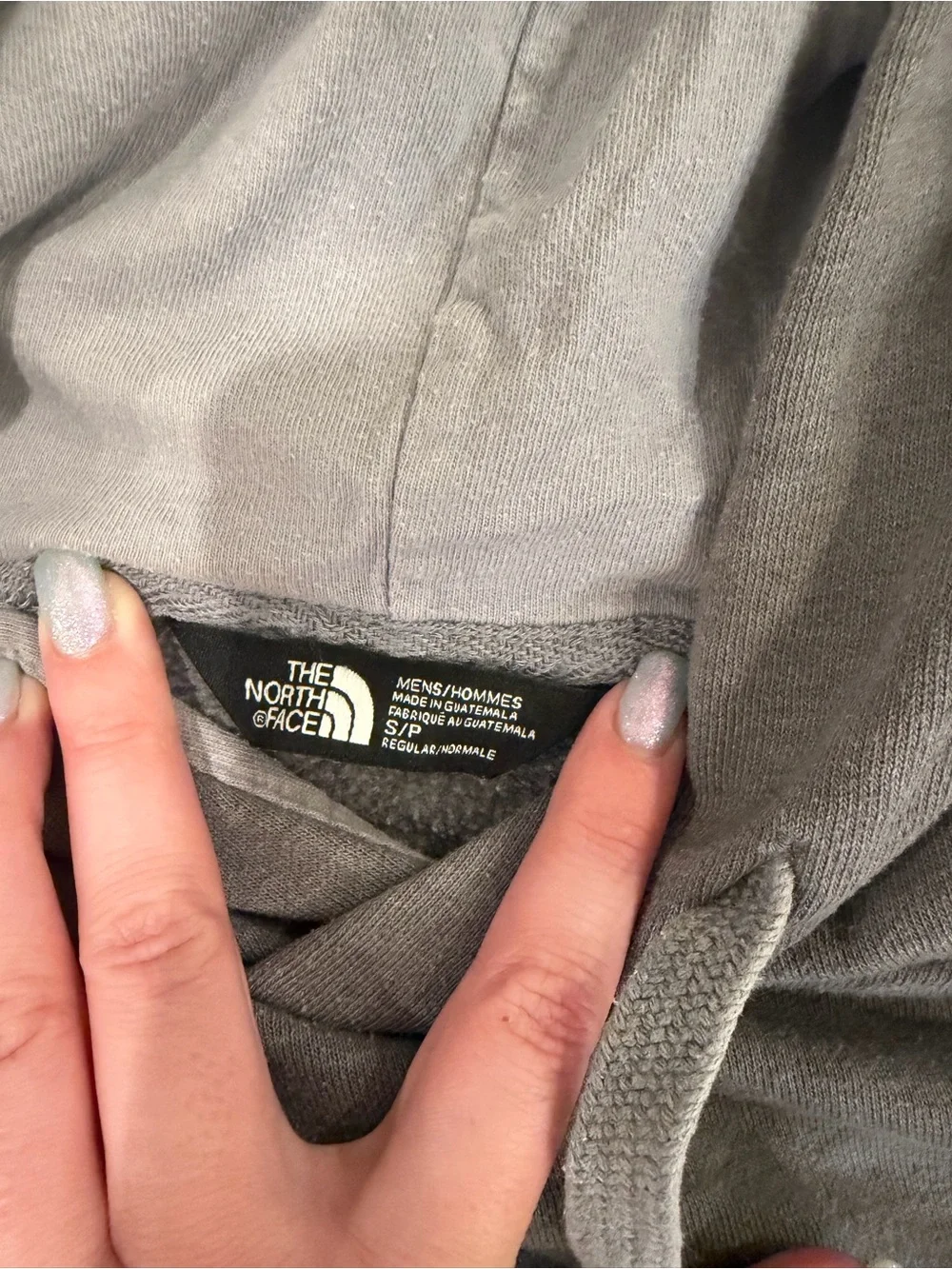 The North Face Men’s Hoodie - Grey - Size Small